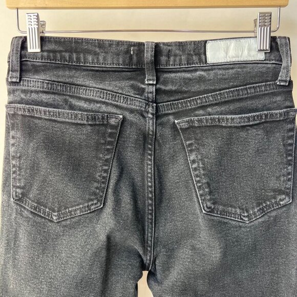 RE/DONE High-Rise Straight Jeans ,Size 29, Black Washed N57 - Picture 10 of 11